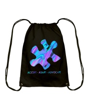 Psychedelic Puzzle piece Drawstring Bag tile