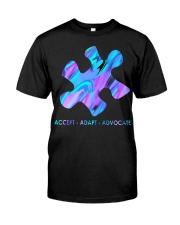 Psychedelic Puzzle piece Classic T-Shirt front