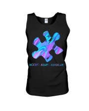 Psychedelic Puzzle piece Unisex Tank tile