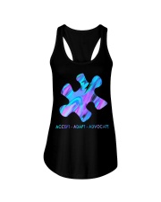 Psychedelic Puzzle piece Ladies Flowy Tank tile