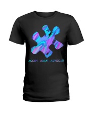 Psychedelic Puzzle piece Ladies T-Shirt tile
