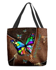 Be Your Own Kind of Beautiful Leather pattern All-over Tote back