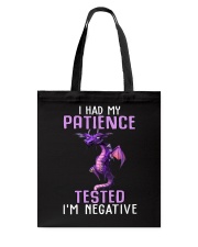 I had my patience tested Tote Bag tile