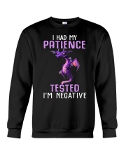 I had my patience tested Crewneck Sweatshirt front