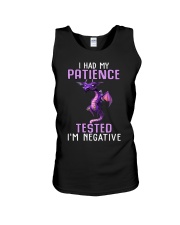 I had my patience tested Unisex Tank tile