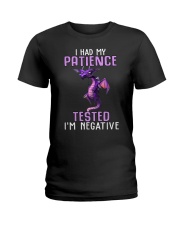 I had my patience tested Ladies T-Shirt tile