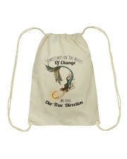 Sometimes in the wave of change Drawstring Bag tile