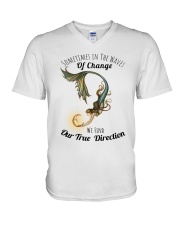 Sometimes in the wave of change V-Neck T-Shirt tile