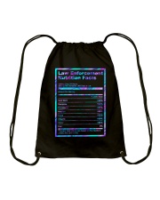 Law enforcement Nutrition Fact Drawstring Bag tile