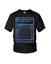 Law enforcement Nutrition Fact Youth T-Shirt tile