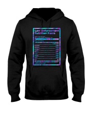 Law enforcement Nutrition Fact Hooded Sweatshirt tile