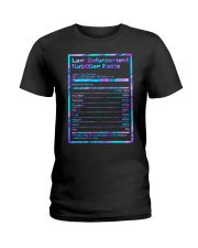 Law enforcement Nutrition Fact Ladies T-Shirt tile