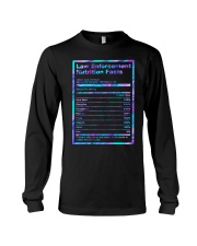 Law enforcement Nutrition Fact Long Sleeve Tee tile