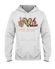 Peace love cure Gnome Hooded Sweatshirt tile