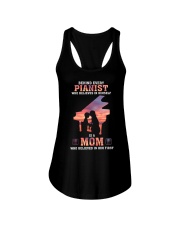 Behind every pianist who believes in himself Ladies Flowy Tank tile