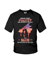 Behind every pianist who believes in himself Youth T-Shirt tile