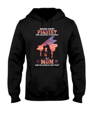 Behind every pianist who believes in himself Hooded Sweatshirt tile
