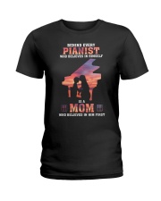 Behind every pianist who believes in himself Ladies T-Shirt tile