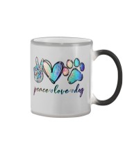 Peace love Color Changing Mug tile