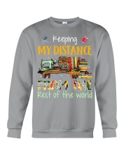 Keeping my distance from the rest of the world Crewneck Sweatshirt tile