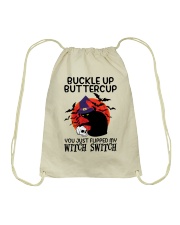 Buckle up buttercup Drawstring Bag tile