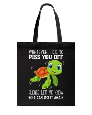 Please let me know Tote Bag tile