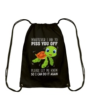 Please let me know Drawstring Bag tile