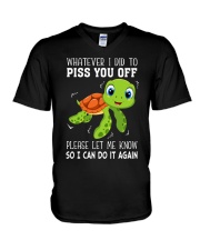 Please let me know V-Neck T-Shirt tile