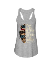 Life is just better Ladies Flowy Tank tile