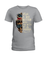 Life is just better Ladies T-Shirt tile