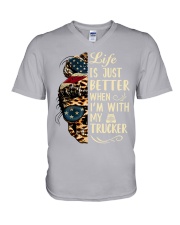 Life is just better V-Neck T-Shirt tile