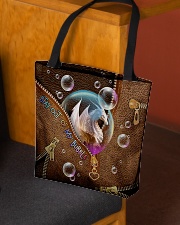 Stay out of my bubble Leather pattern print All-over Tote aos-all-over-tote-lifestyle-front-02
