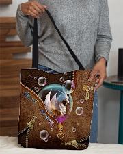 Stay out of my bubble Leather pattern print All-over Tote aos-all-over-tote-lifestyle-front-10