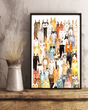 Colorful pile of cats 11x17 Poster lifestyle-poster-3