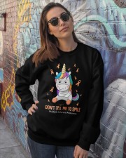 Don't tell me to smile Crewneck Sweatshirt lifestyle-unisex-sweatshirt-front-3