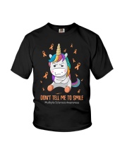 Don't tell me to smile Youth T-Shirt tile