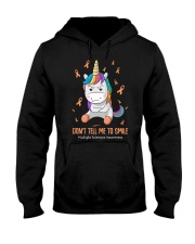 Don't tell me to smile Hooded Sweatshirt tile