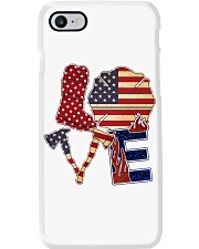 Love firefighter Independence day Phone Case tile