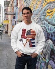 Love firefighter Independence day Crewneck Sweatshirt lifestyle-unisex-sweatshirt-front-2
