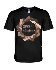Spread kindness V-Neck T-Shirt tile