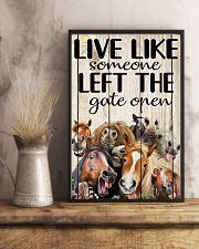 Live like someone left the gate open 11x17 Poster lifestyle-poster-3