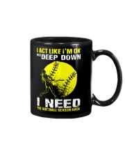 I act like I'm ok but deep down Mug tile