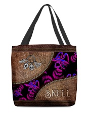 Cool Skull Faux Leather Tote All-over Tote front