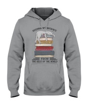 Keeping my distance from the rest of the wo Hooded Sweatshirt tile
