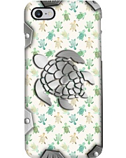 I love turtles Metal pattern print Phone Case i-phone-8-case