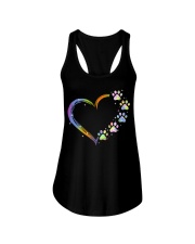 Colorful heart Ladies Flowy Tank tile