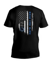 Back the blue V-Neck T-Shirt tile
