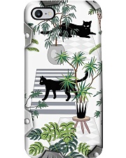 Cat Metal Pattern Print Phone Case i-phone-8-case