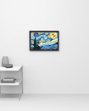 Puzzle piece Van Gogh Starry night 17x11 Poster poster-landscape-17x11-lifestyle-04