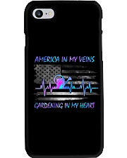 America in my veins Gardening in my heart Phone Case tile